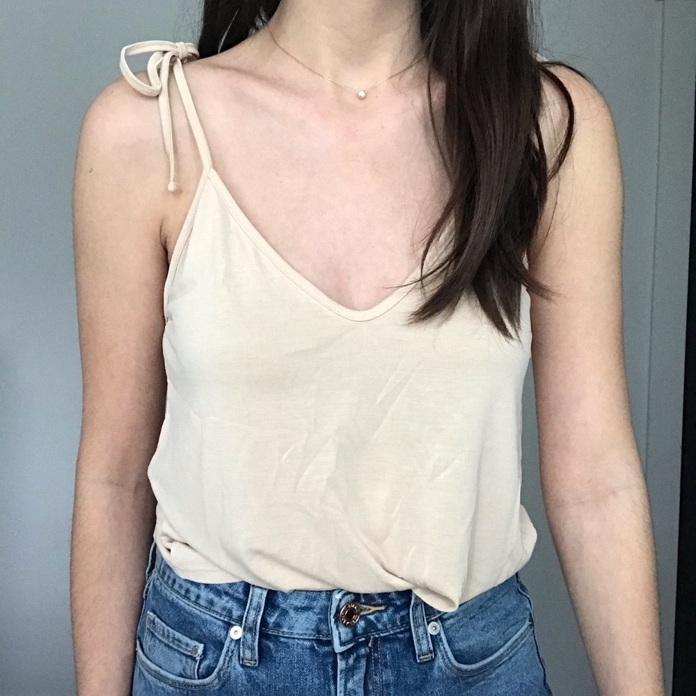Sandy Nude Soft Jersey Tank
